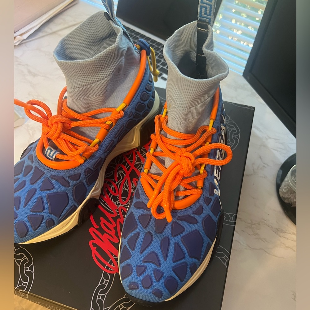AUTHENTIC Versace Squalo Knit Sneakers